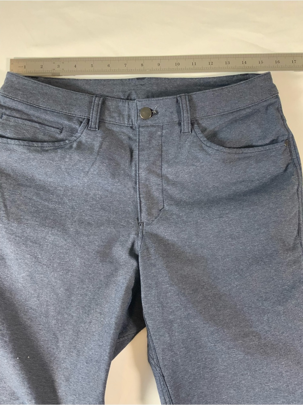 Lululemon Athletica Men Slate Blue Slim Jeans Size 30 Athleisure Casual Stretch